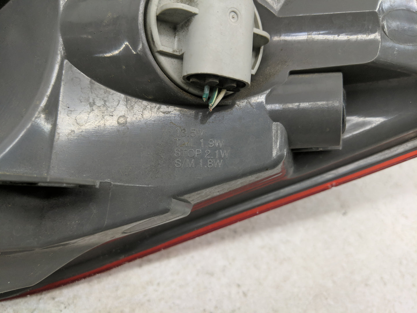 2014-2015 Infiniti Q50 Tail Light Assembly Driver Left OEM Fits Fits 2014 2015 OEM Used Auto Parts - Oemusedautoparts1.com