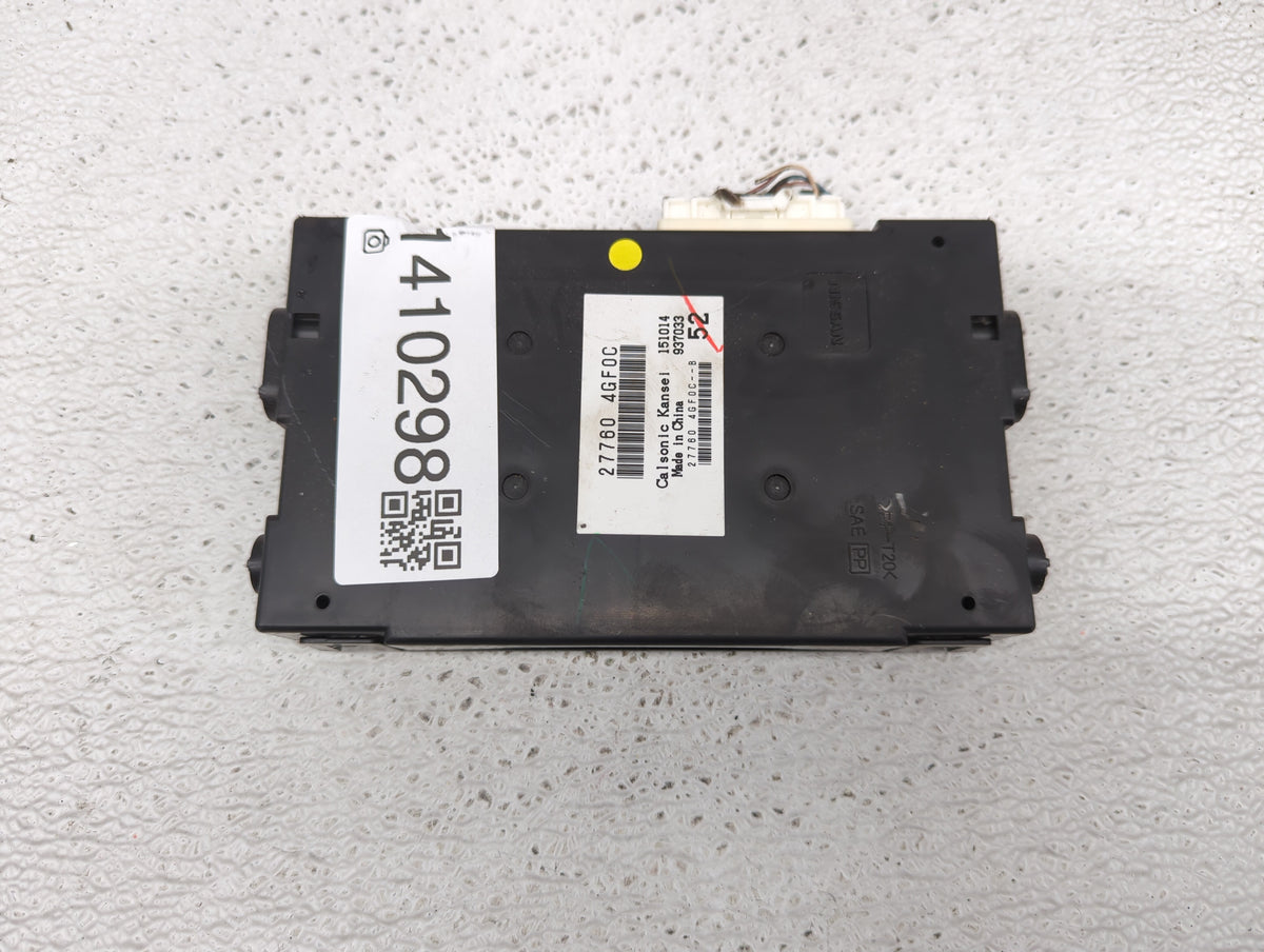 Infiniti Q50 Temperature Control Module 27760-4gf0c - Oemusedautoparts1.com