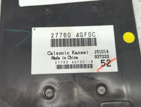 Infiniti Q50 Temperature Control Module 27760-4gf0c - Oemusedautoparts1.com