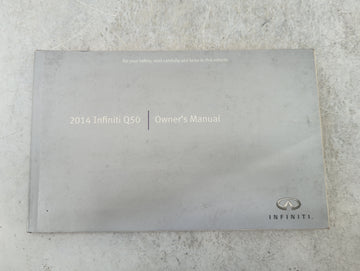 2014 Infiniti Q50 Owners Manual Book Guide P/N:OM14E 0V37U0 OEM Used Auto Parts - Oemusedautoparts1.com