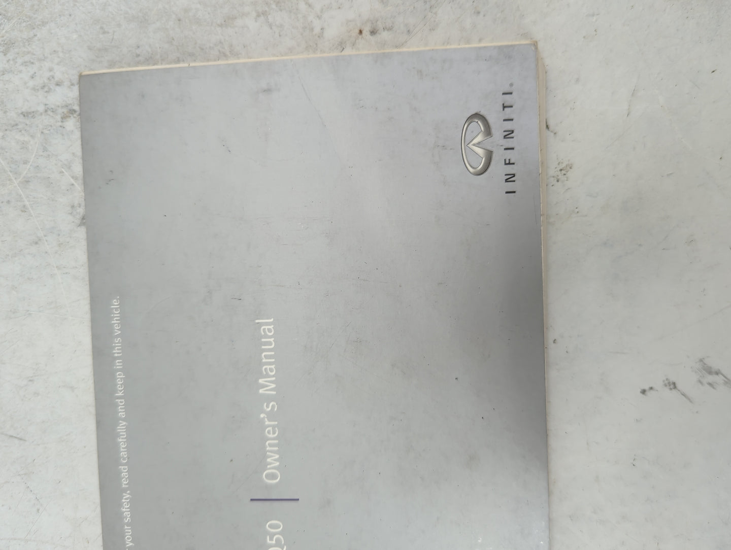 2014 Infiniti Q50 Owners Manual Book Guide P/N:OM14E 0V37U0 OEM Used Auto Parts - Oemusedautoparts1.com