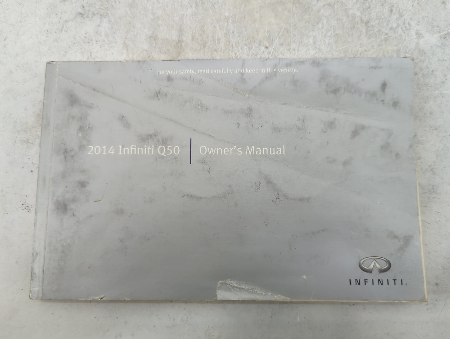 2014 Infiniti Q50 Owners Manual Book Guide P/N:OM14E 0V37U0 OEM Used Auto Parts - Oemusedautoparts1.com