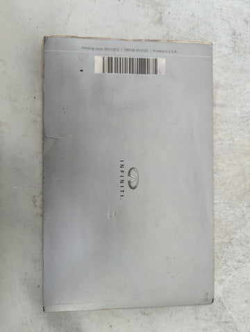 2014 Infiniti Q50 Owners Manual Book Guide P/N:OM14E 0V37U0 OEM Used Auto Parts