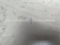 2014 Infiniti Q50 Owners Manual Book Guide P/N:OM14E 0V37U0 OEM Used Auto Parts - Oemusedautoparts1.com