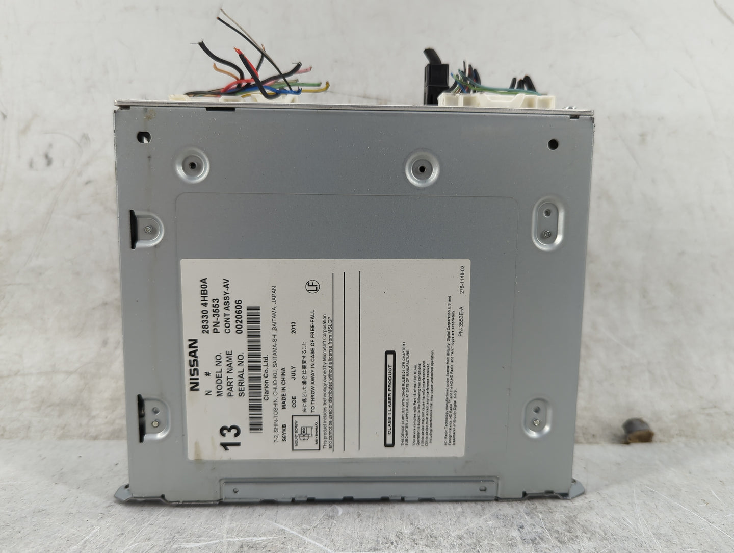 2014-2018 Infiniti Q50 Radio AM FM Cd Player Receiver Replacement P/N:283304HB0A PN-3553 Fits Fits 2014 2015 2016 2017 2018 