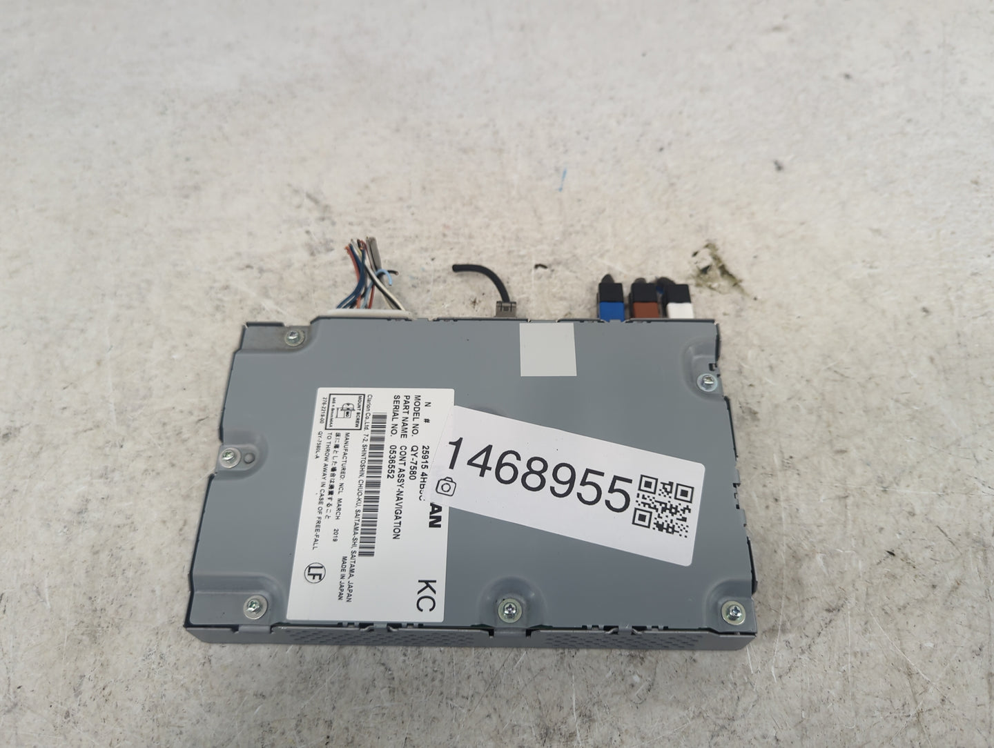 2014 Infiniti Q50 Information-gps-tv Control Module 1468955 - Oemusedautoparts1.com