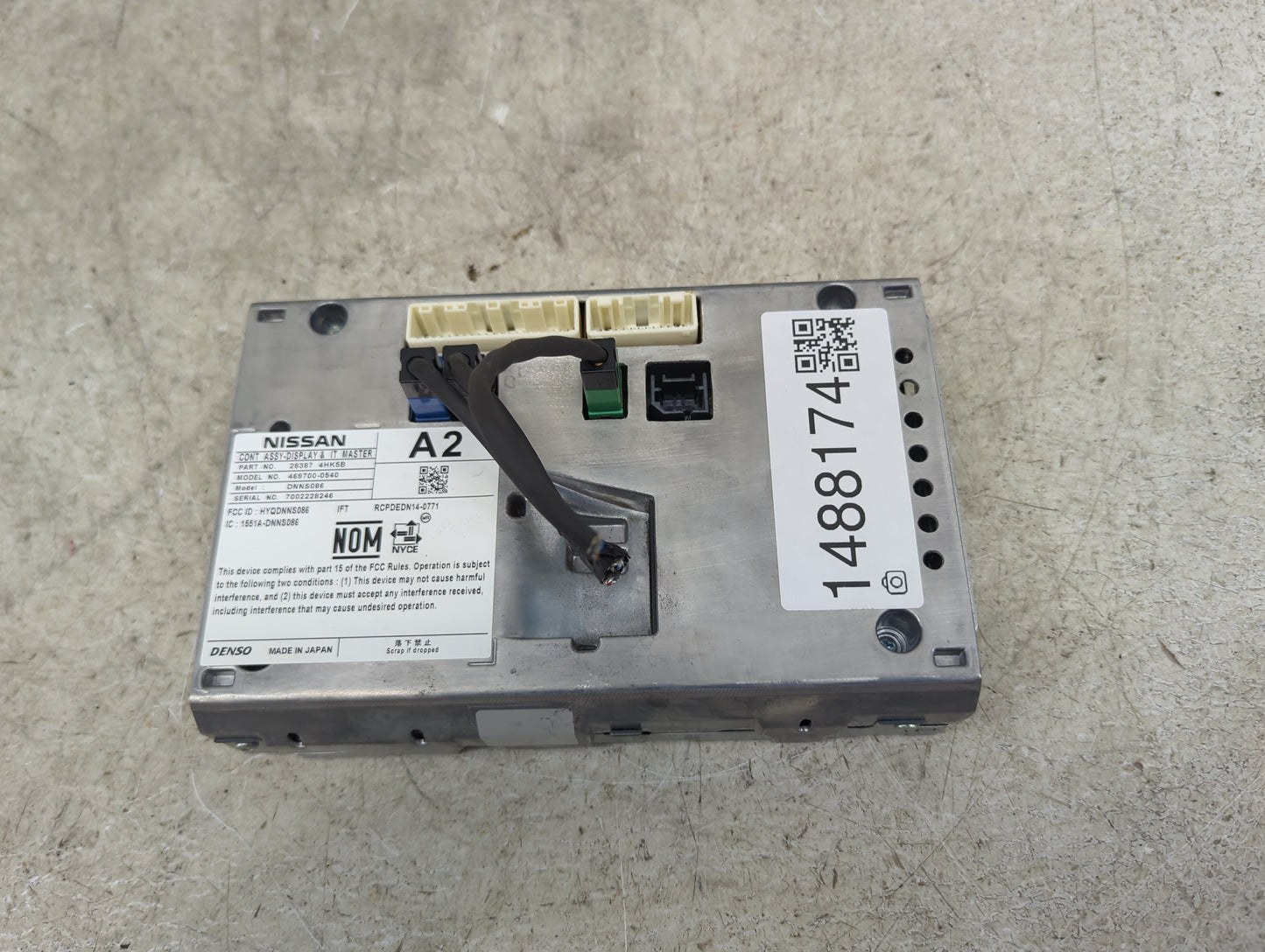 2016-2017 Infiniti Q50 Information Display Screen 1488174 - Oemusedautoparts1.com