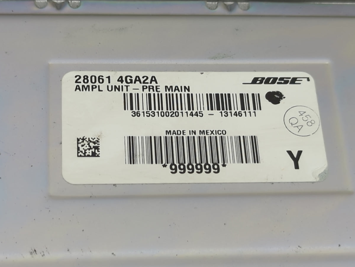 2014-2015 Infiniti Q50 Radio Speaker Amplifier 28061 4ga2a 1501199 - Oemusedautoparts1.com