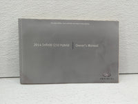 2014 Infiniti Q50 Owners Manual Book Guide OEM Used Auto Parts - Oemusedautoparts1.com