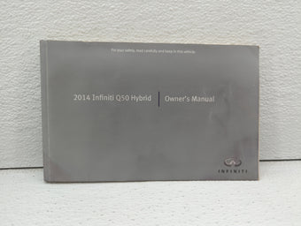 compare product 2014 Infiniti Q50 Owners Manual Book Guide OEM Used Auto Parts
