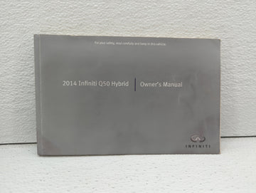 2014 Infiniti Q50 Owners Manual Book Guide OEM Used Auto Parts - Oemusedautoparts1.com