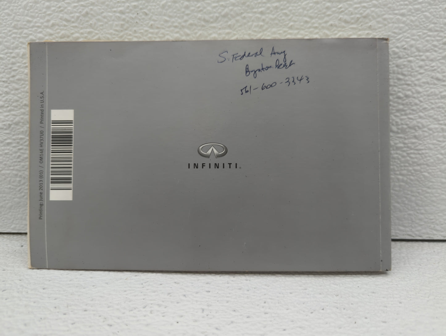 2014 Infiniti Q50 Owners Manual Book Guide OEM Used Auto Parts - Oemusedautoparts1.com