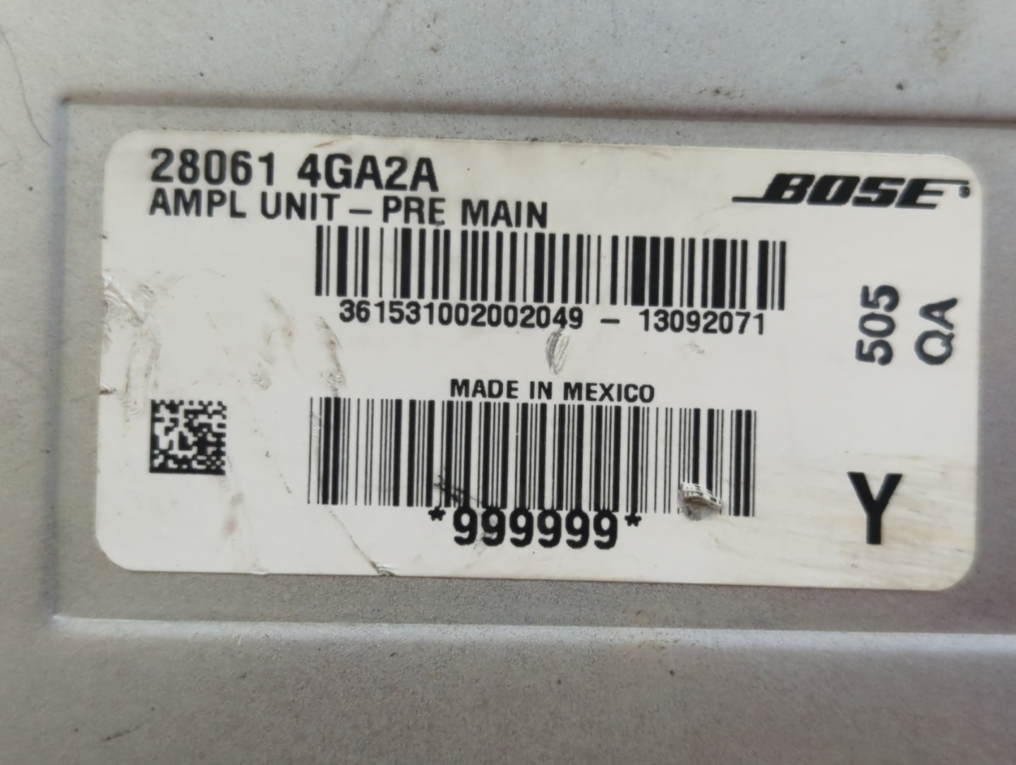 2014-2015 Infiniti Q50 Radio AM FM Cd Player Receiver Replacement P/N:28330 4HB0A 28061 4GA2A Fits Fits 2014 2015 OEM Used A