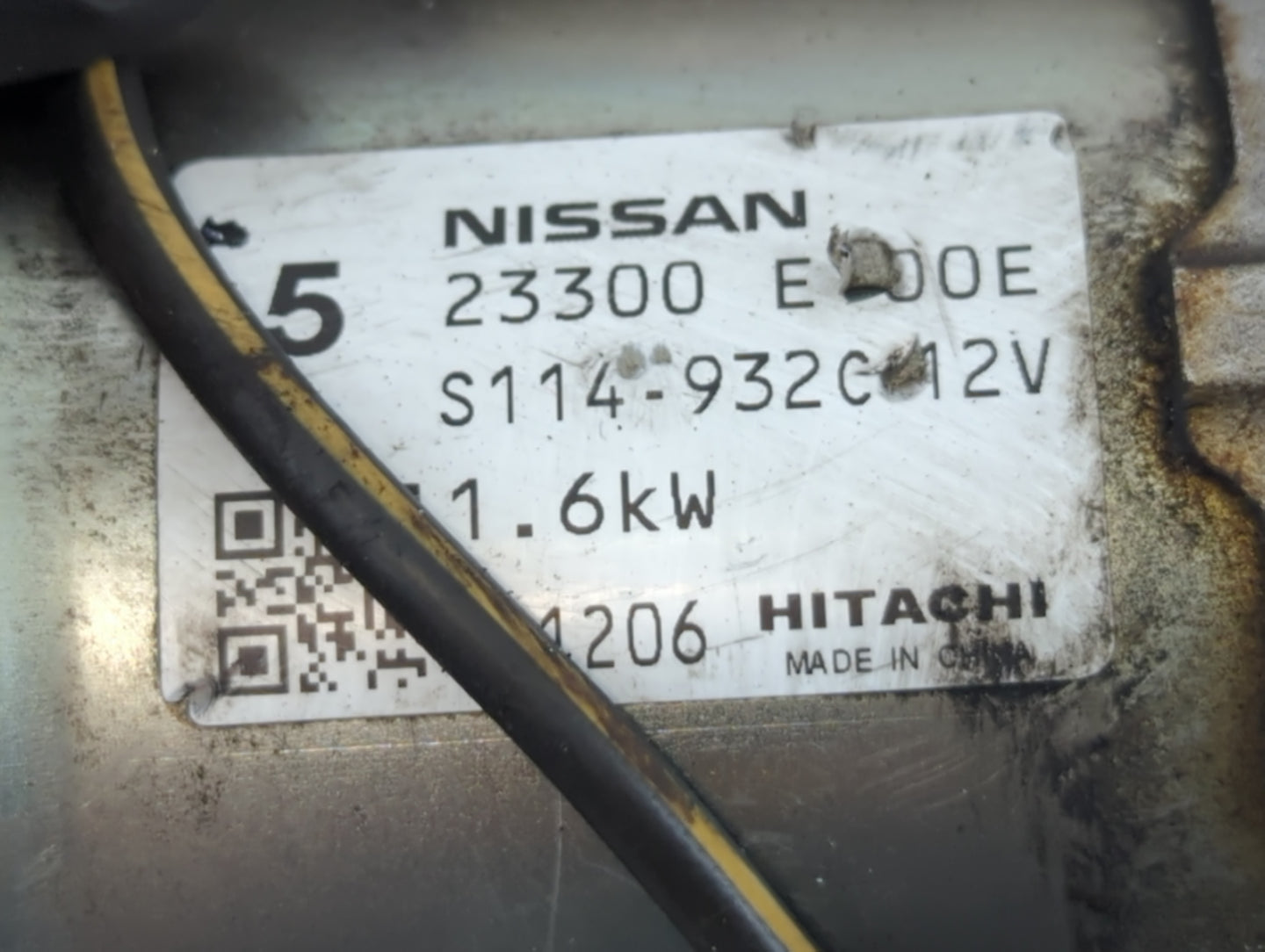 2014-2020 Infiniti Q50 Car Starter Motor Solenoid OEM P/N:S114-932C 12V 23300 E00E Fits OEM Used Auto Parts - Oemusedautopar