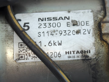 2014-2020 Infiniti Q50 Car Starter Motor Solenoid OEM P/N:S114-932C 12V 23300 E00E Fits OEM Used Auto Parts