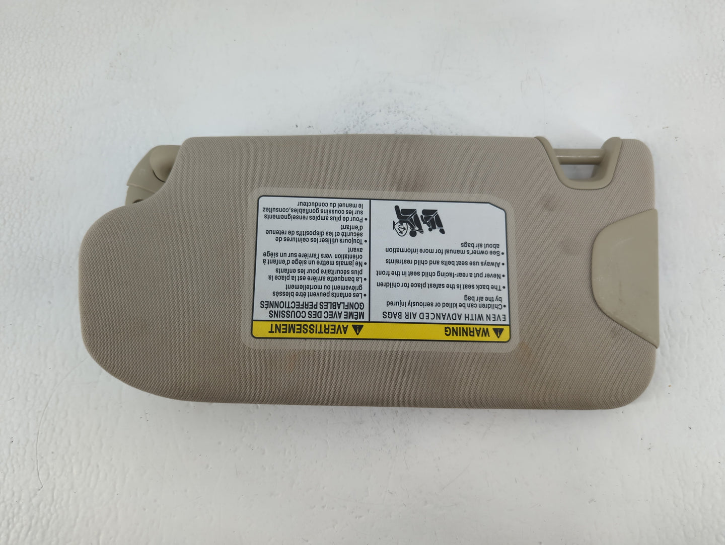 2014-2017 Infiniti Qx50 Sun Visor Shade Replacement Passenger Right Mirror Fits OEM Used Auto Parts - Oemusedautoparts1.com
