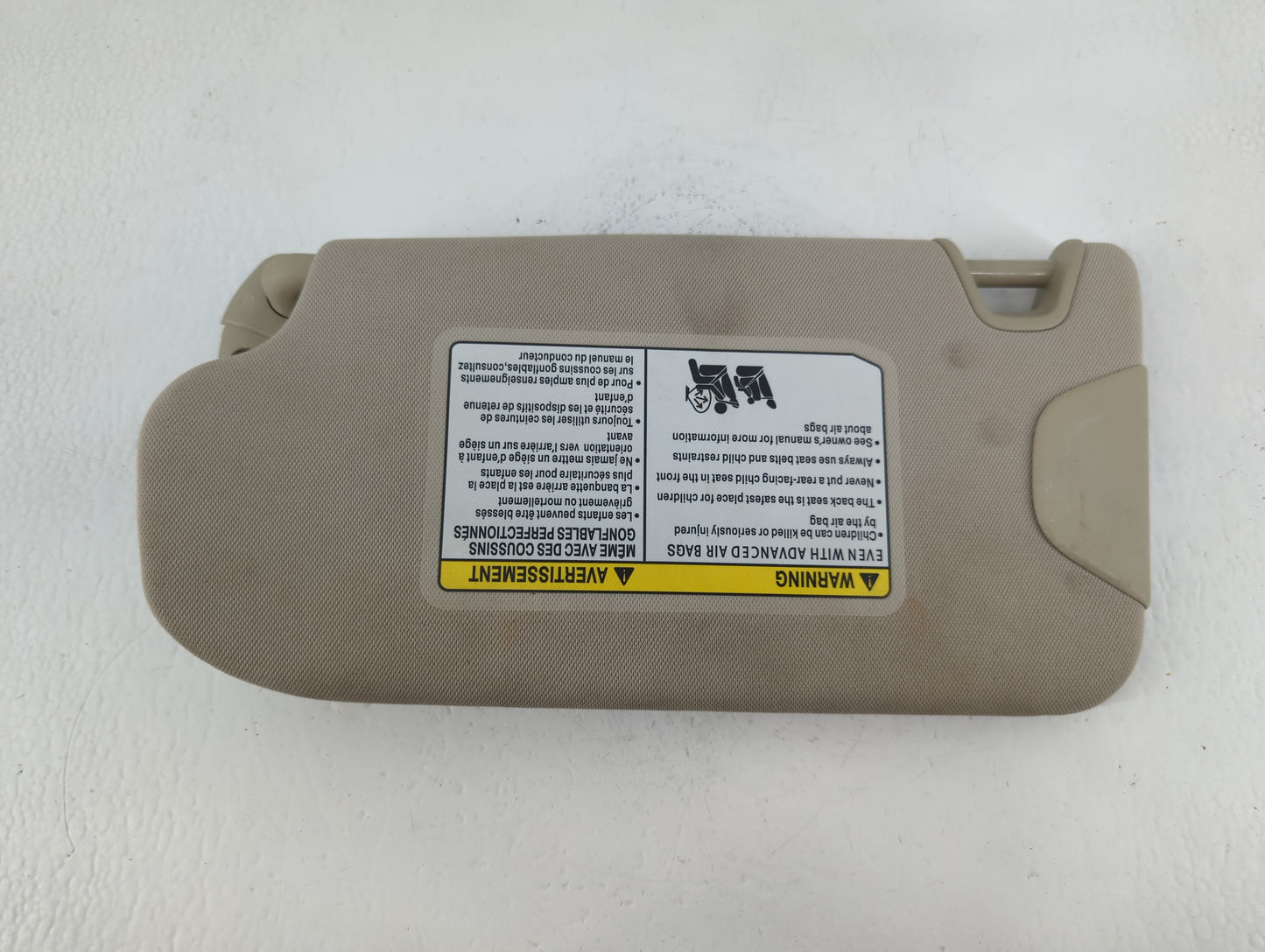 2014-2017 Infiniti Qx50 Sun Visor Shade Replacement Passenger Right Mirror Fits OEM Used Auto Parts - Oemusedautoparts1.com