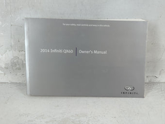 compare product 2014 Infiniti Qx60 Owners Manual Book Guide P/N:0M14E 0L50U0 OEM Used Auto Parts