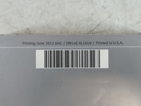 2014 Infiniti Qx60 Owners Manual Book Guide P/N:0M14E 0L50U0 OEM Used Auto Parts - Oemusedautoparts1.com