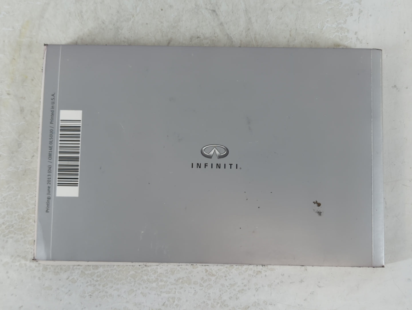2014 Infiniti Qx60 Owners Manual Book Guide P/N:0M14E 0L50U0 OEM Used Auto Parts - Oemusedautoparts1.com