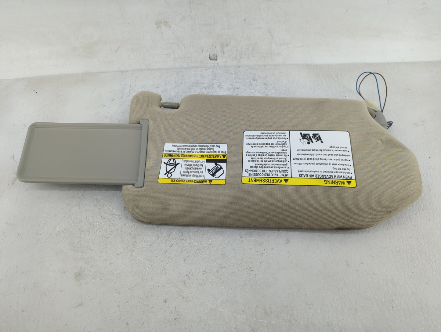 2014-2019 Infiniti Qx60 Sun Visor Shade Replacement Driver Left Mirror Fits Fits 2013 2014 2015 2016 2017 2018 2019 OEM Used
