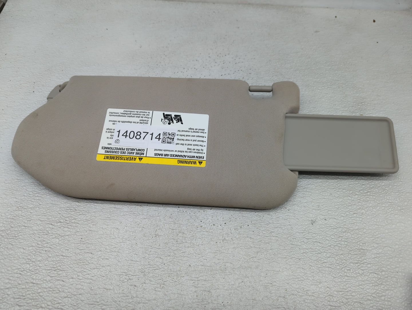 2014-2019 Infiniti Qx60 Sun Visor Shade Replacement Passenger Right Mirror Fits Fits 2013 2014 2015 2016 2017 2018 2019 OEM 