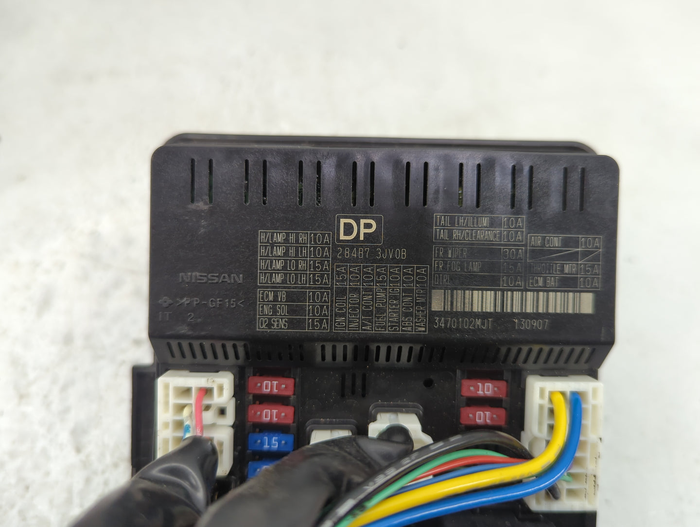2014 Infiniti Qx60 Fusebox Fuse Box Panel Relay Module P/N:284B7 3JV0B Fits OEM Used Auto Parts - Oemusedautoparts1.com