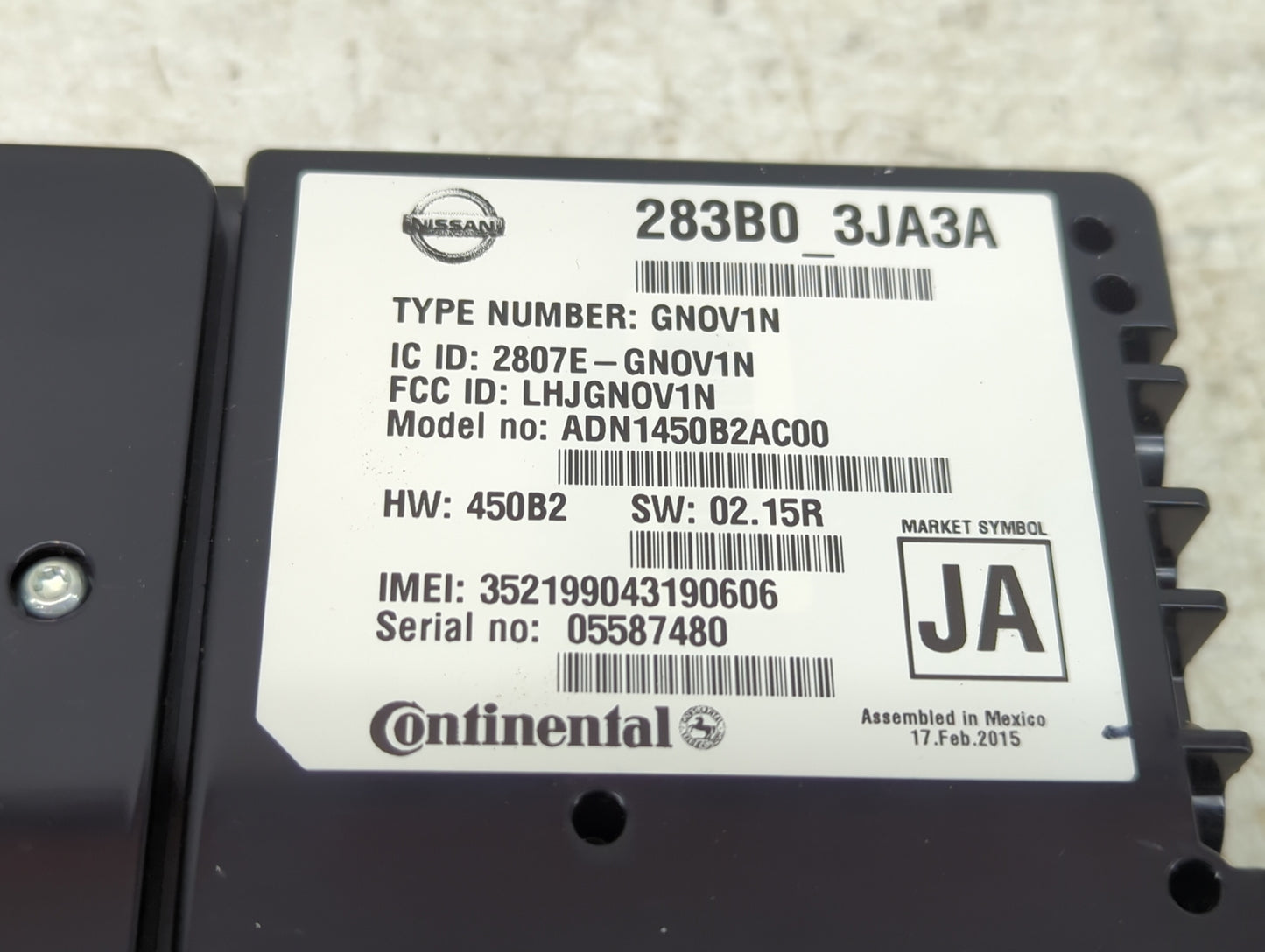 2014-2016 Infiniti Qx60 Telematics Control Module - Oemusedautoparts1.com