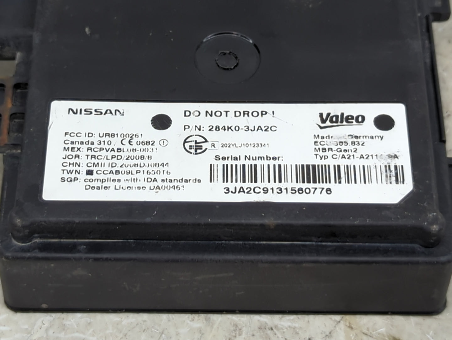Infiniti Qx60 Chassis Control Module Ccm Bcm Body Control 284k0-3ja2c - Oemusedautoparts1.com