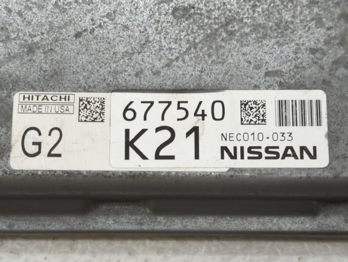 2014 Infiniti Qx60 PCM Engine Control Computer ECU ECM PCU OEM P/N:NEC010-033 Fits OEM Used Auto Parts - Oemusedautoparts1.c