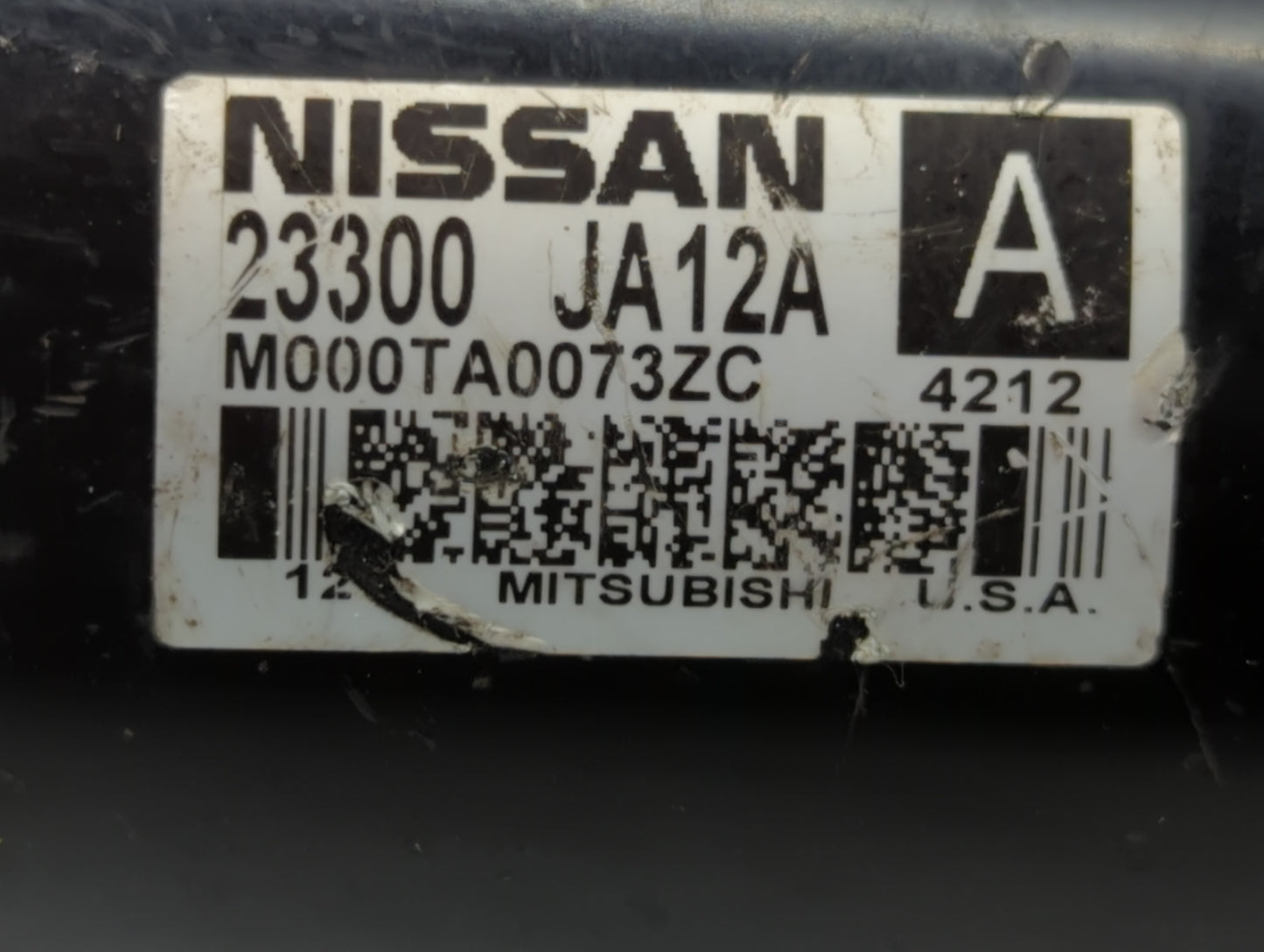 2014-2017 Infiniti Qx60 Car Starter Motor Solenoid OEM P/N:M000TA0073ZC 23300 JA12A Fits Fits 2013 2014 2017 OEM Used Auto P