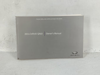 compare product 2014 Infiniti Qx60 Owners Manual Book Guide OEM Used Auto Parts