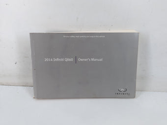 compare product 2014 Infiniti Qx60 Owners Manual Book Guide P/N:0M14E 0L50U0 OEM Used Auto Parts