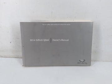 2014 Infiniti Qx60 Owners Manual Book Guide P/N:0M14E 0L50U0 OEM Used Auto Parts - Oemusedautoparts1.com