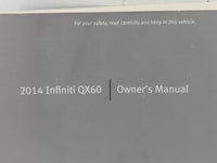 2014 Infiniti Qx60 Owners Manual Book Guide P/N:0M14E 0L50U0 OEM Used Auto Parts - Oemusedautoparts1.com