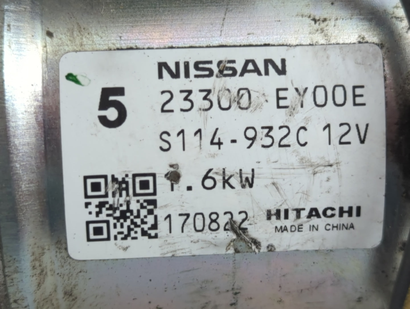 2014-2017 Infiniti Qx70 Car Starter Motor Solenoid OEM P/N:S114-932C 12V 23300 EY00E Fits OEM Used Auto Parts - Oemusedautop