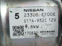 2014-2017 Infiniti Qx70 Car Starter Motor Solenoid OEM P/N:S114-932C 12V 23300 EY00E Fits OEM Used Auto Parts - Oemusedautop