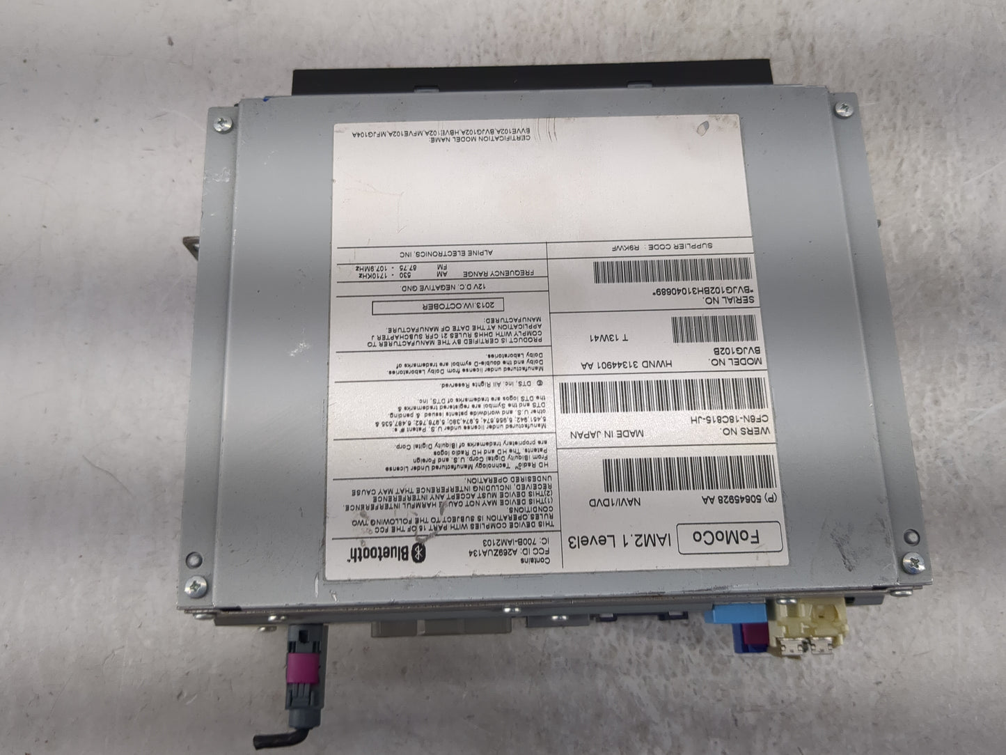 2014-2015 Jaguar Xf Radio AM FM Cd Player Receiver Replacement P/N:CF6N-18C815-JH BVJG102B, BV6N-IAM2103 Fits Fits 2014 2015