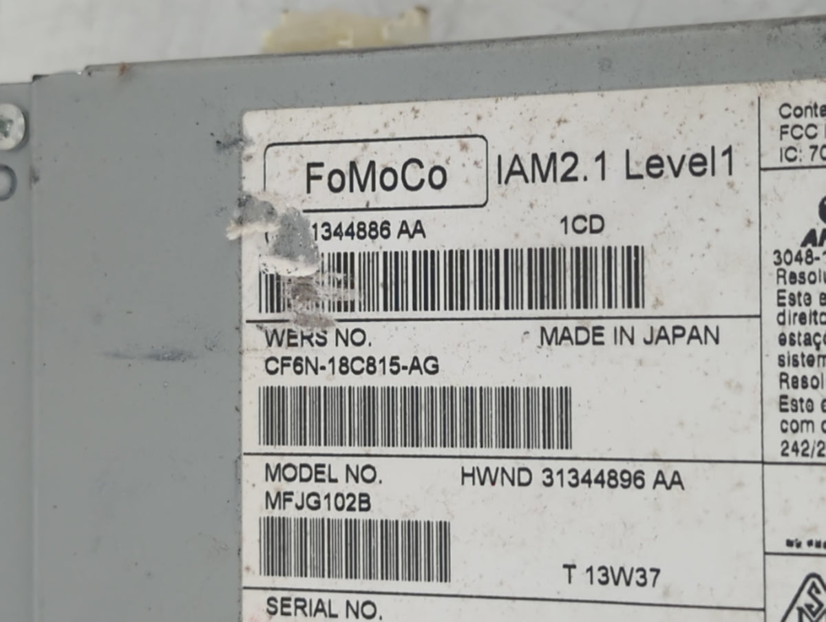 2012-2015 Jaguar Xf Am Fm Cd Player Radio Receiver 642247 - Oemusedautoparts1.com