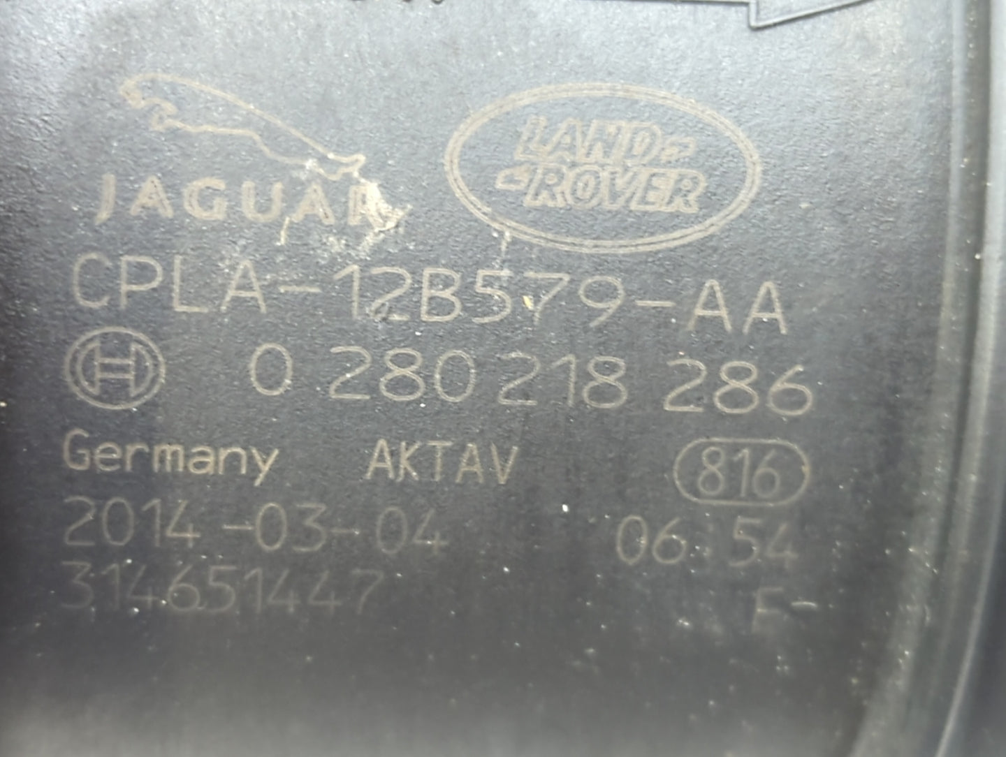 2013-2019 Jaguar Xj Mass Air Flow Meter Maf - Oemusedautoparts1.com
