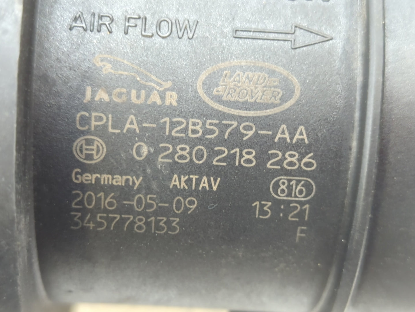 2013-2019 Jaguar Xj Mass Air Flow Meter Maf - Oemusedautoparts1.com
