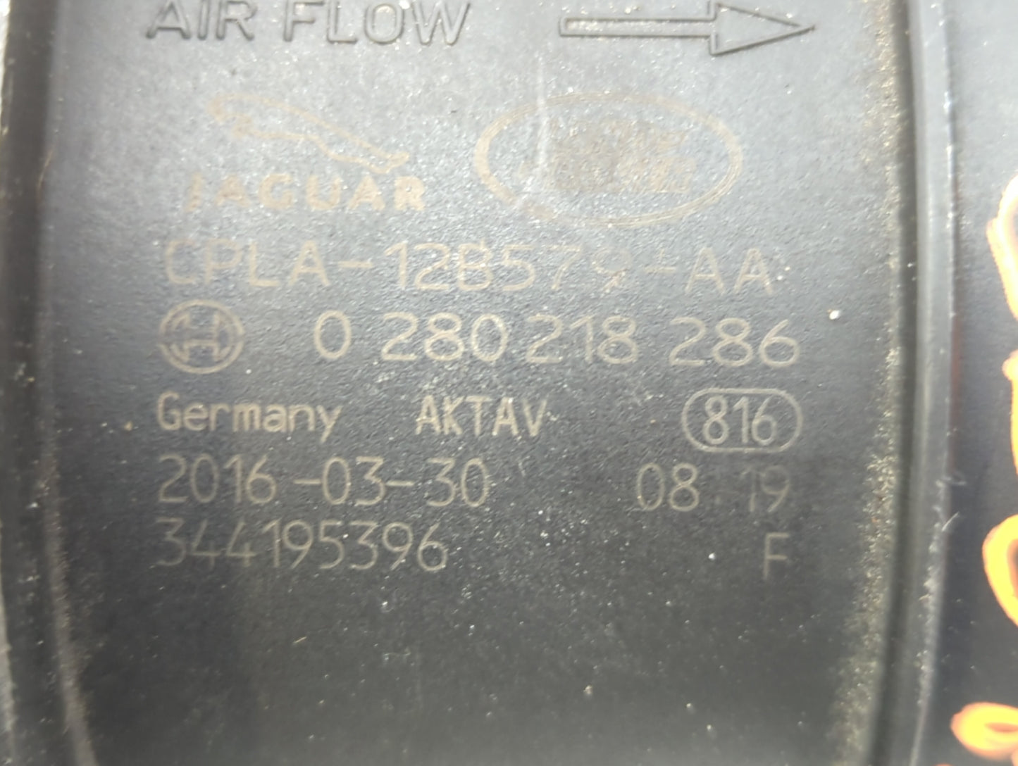 2013-2019 Jaguar Xj Mass Air Flow Meter Maf - Oemusedautoparts1.com