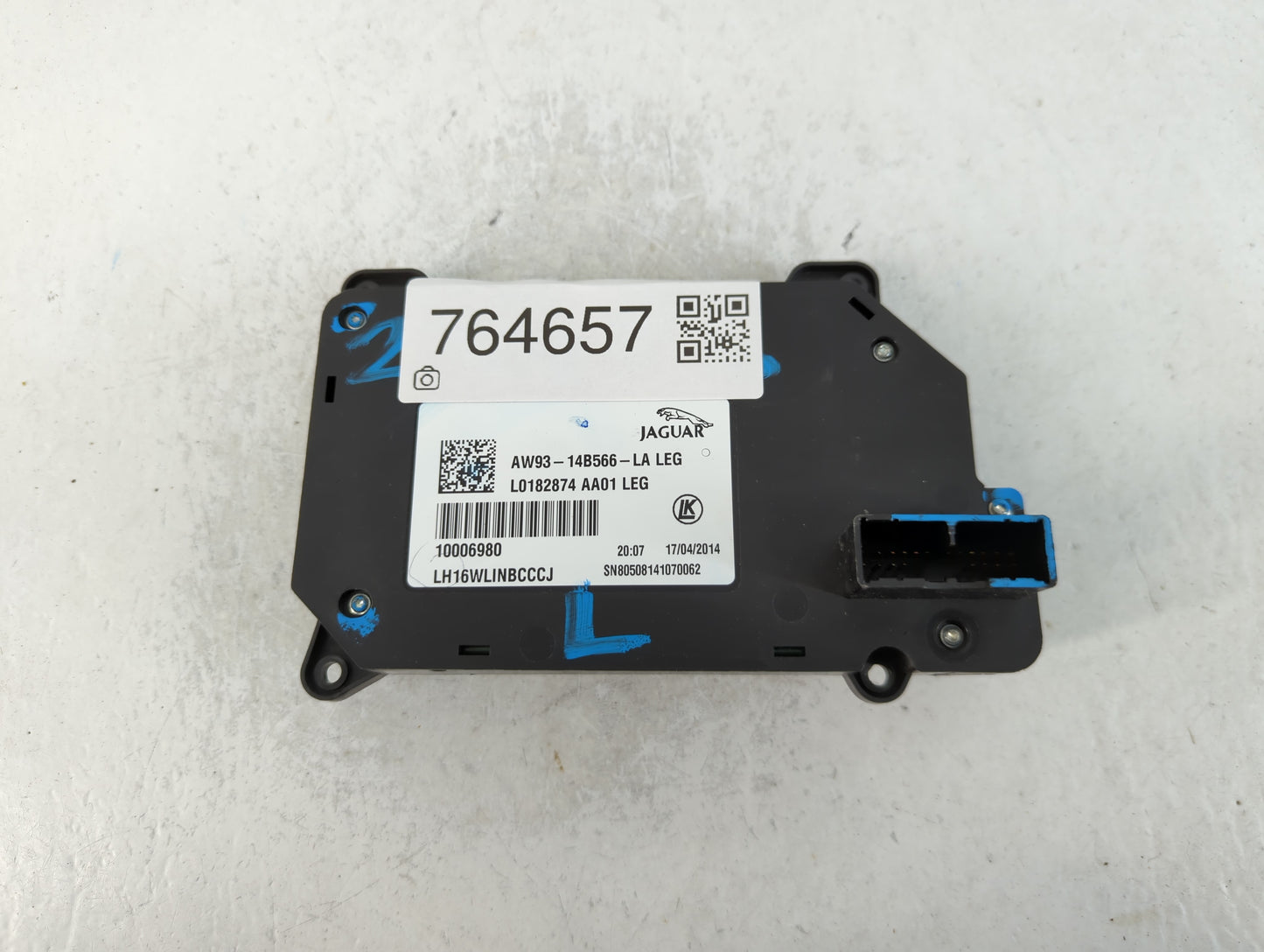 2010-2015 Jaguar Xj Master Power Window Switch Replacement Driver Side Left P/N:AW93-14B566-LA Fits OEM Used Auto Parts - Oe