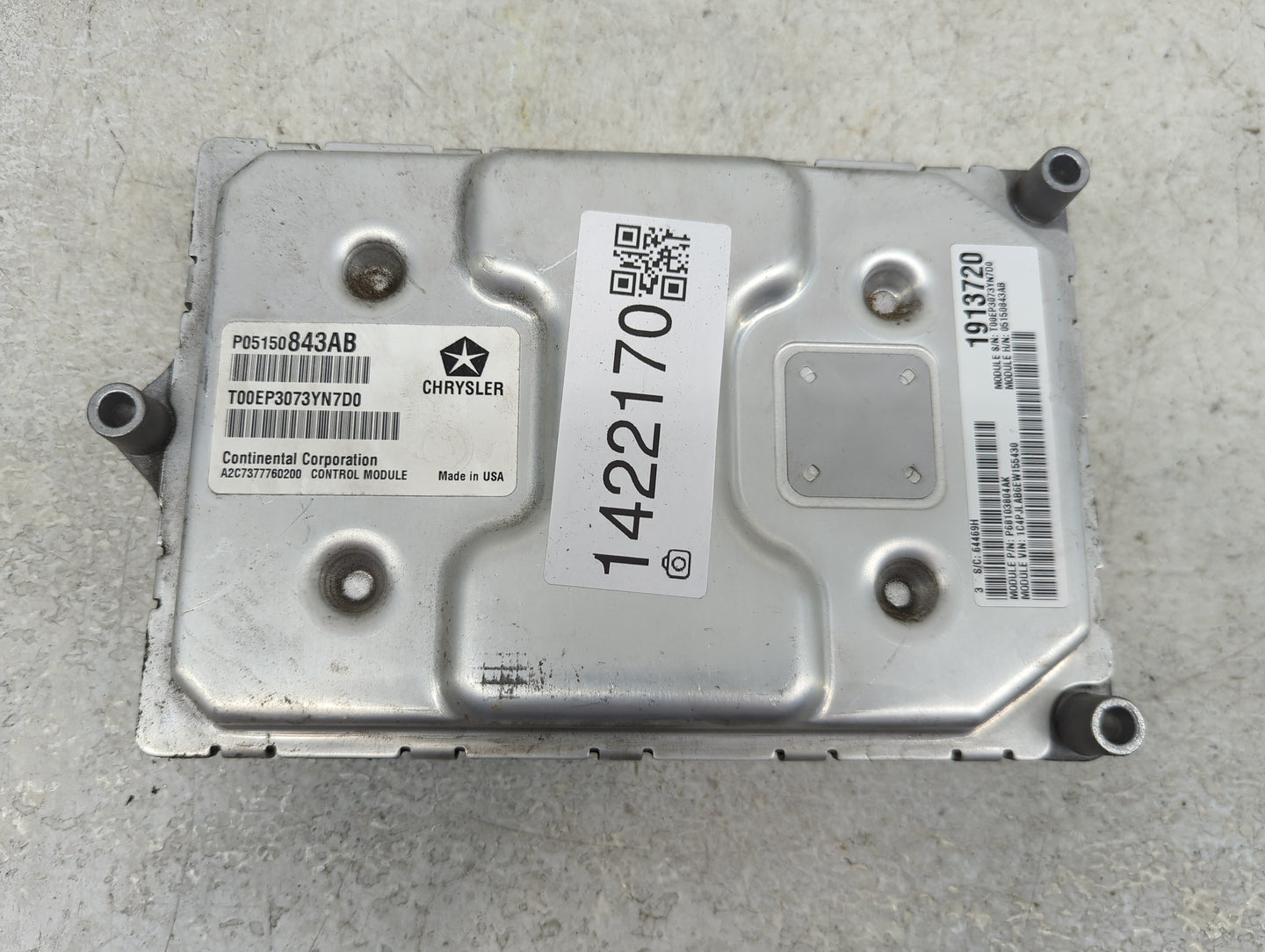 2014 Jeep Cherok PCM Engine Control Computer ECU ECM PCU OEM P/N:P05150843AB P68103804AK, T00EP3073YN7D0, A2C7377760200 Fits