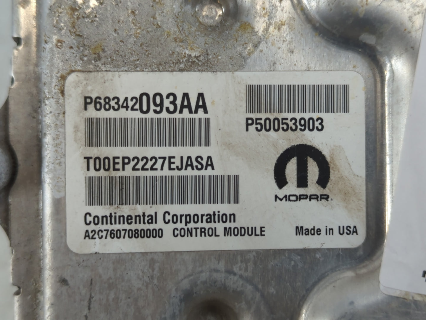 2014 Jeep Cherokee PCM Engine Control Computer ECU ECM PCU OEM P/N:P68342093AA Fits OEM Used Auto Parts - Oemusedautoparts1.