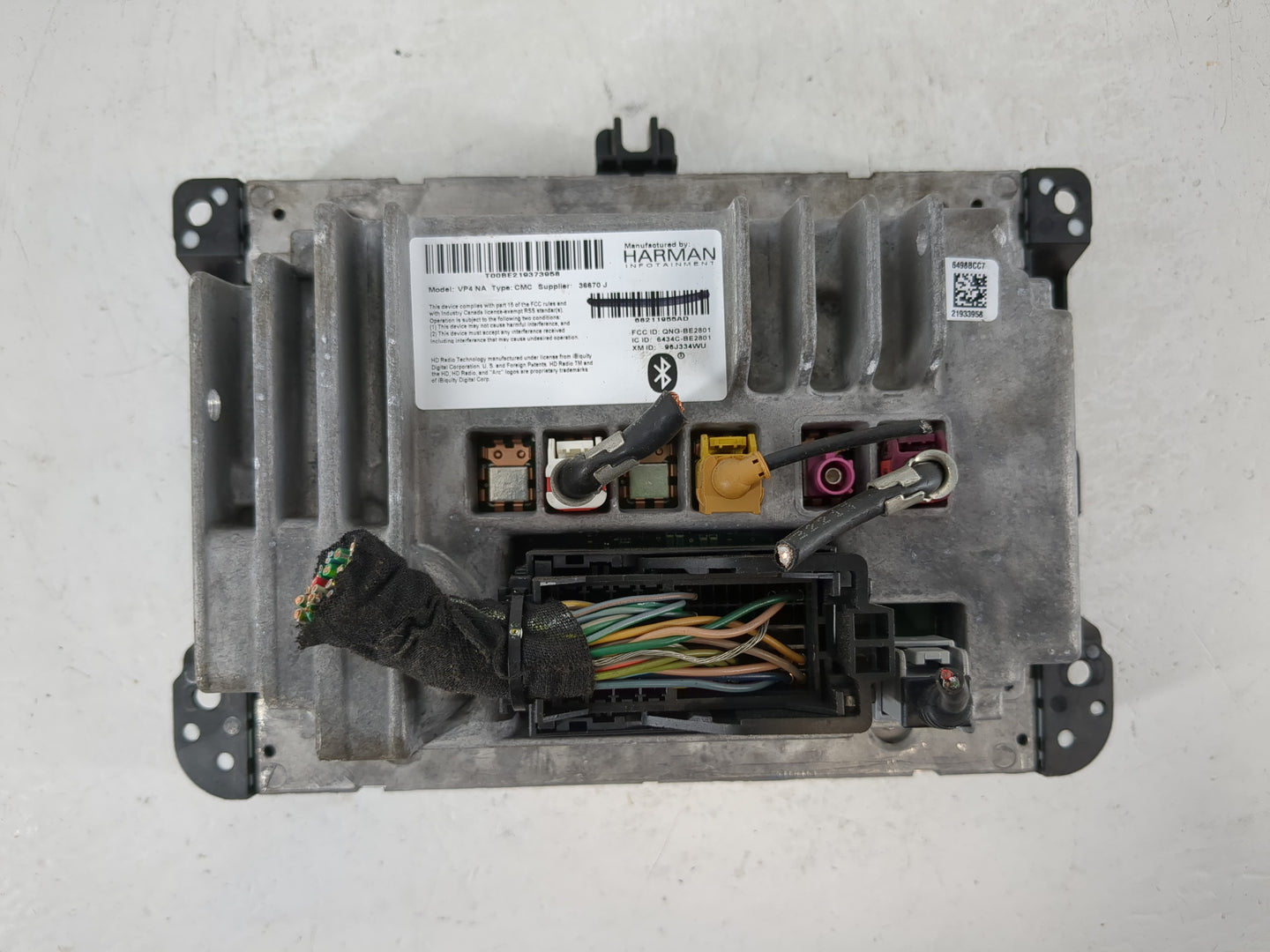 2014 Jeep Cherokee Radio AM FM Cd Player Receiver Replacement P/N:68211955AD 68211955AF Fits OEM Used Auto Parts - Oemusedau