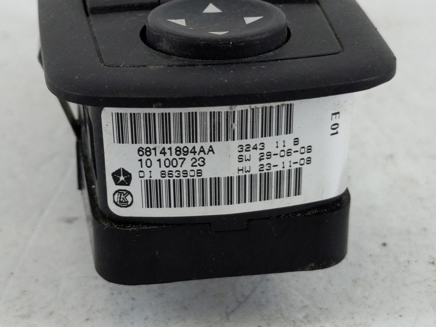 2014 Jeep Cherokee Master Power Window Switch Replacement Driver Side Left P/N:68141894AA Fits OEM Used Auto Parts - Oemused