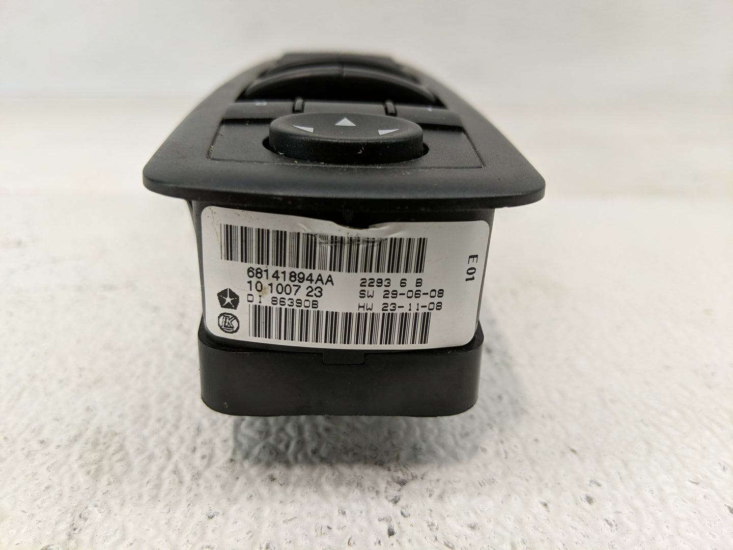 2014 Jeep Cherokee Master Power Window Switch Replacement Driver Side Left P/N:68141894AA Fits OEM Used Auto Parts - Oemused