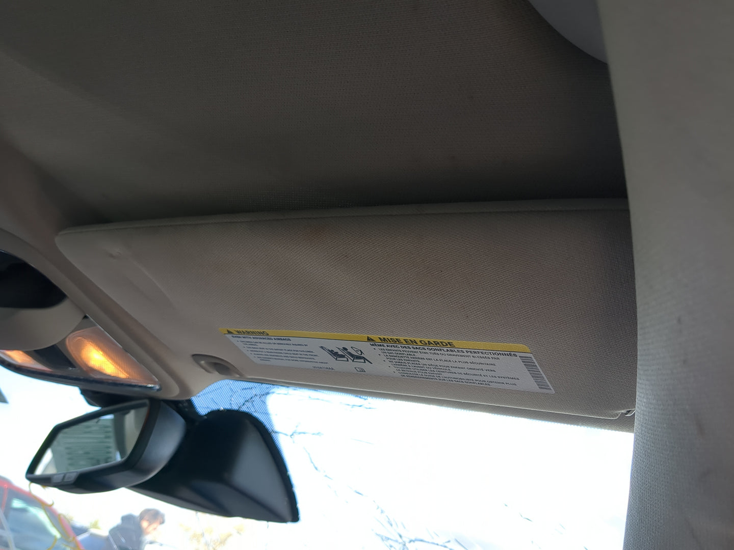 2014-2018 Jeep Cherokee Sun Visor Shade Replacement Passenger Right Mirror Fits Fits 2014 2015 2016 2017 2018 OEM Used Auto 