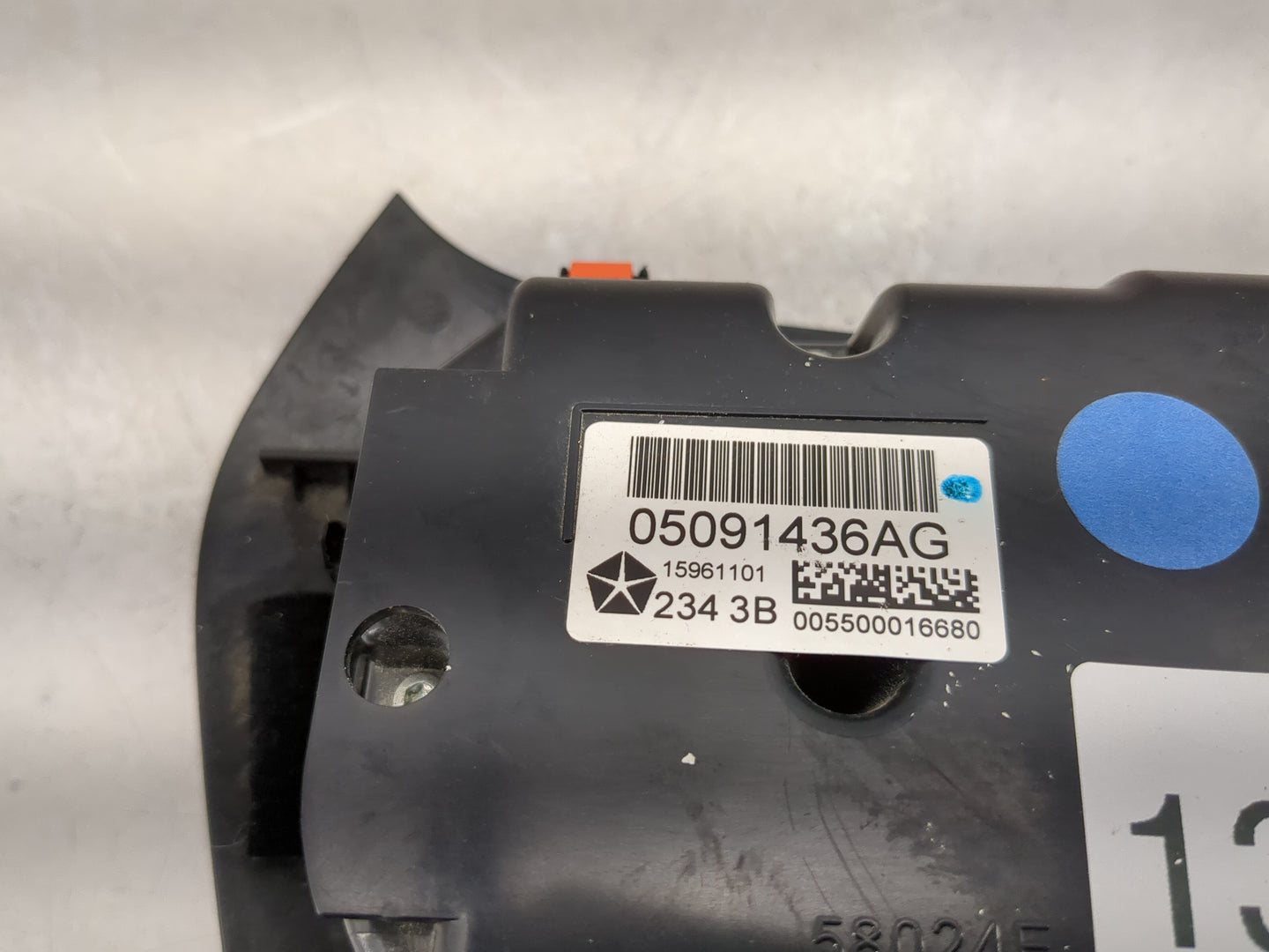 2014 Jeep Cherokee Climate Control Module Temperature AC/Heater Replacement P/N:05091436AG Fits OEM Used Auto Parts - Oemuse